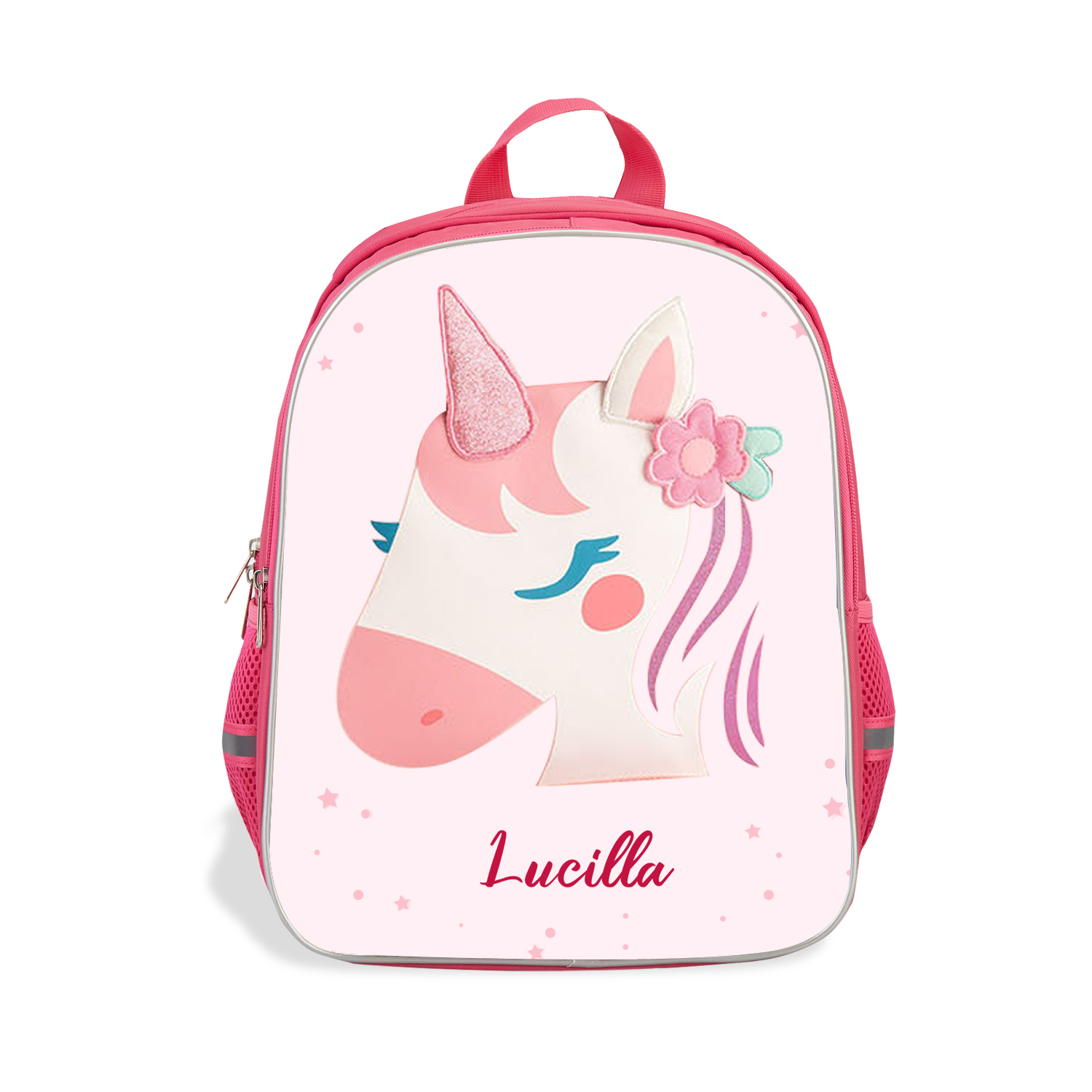 Girls Backpack for School Custom Name Unicorn Backpack Kids Travel Day Bag